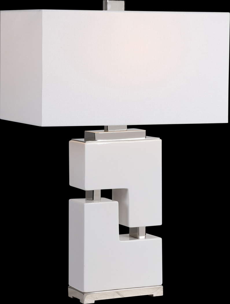 Gaylawood  Circle White Lamp - Thumbnail - Image 1