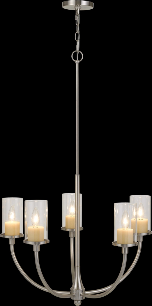 Gaylord Court Nickel Chandelier - Thumbnail - Image 3