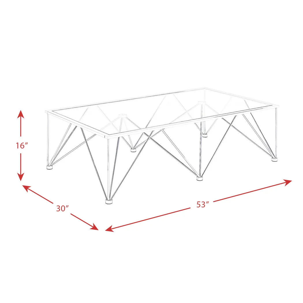Gaylyn Chrome Cocktail Table - Thumbnail - Image 8