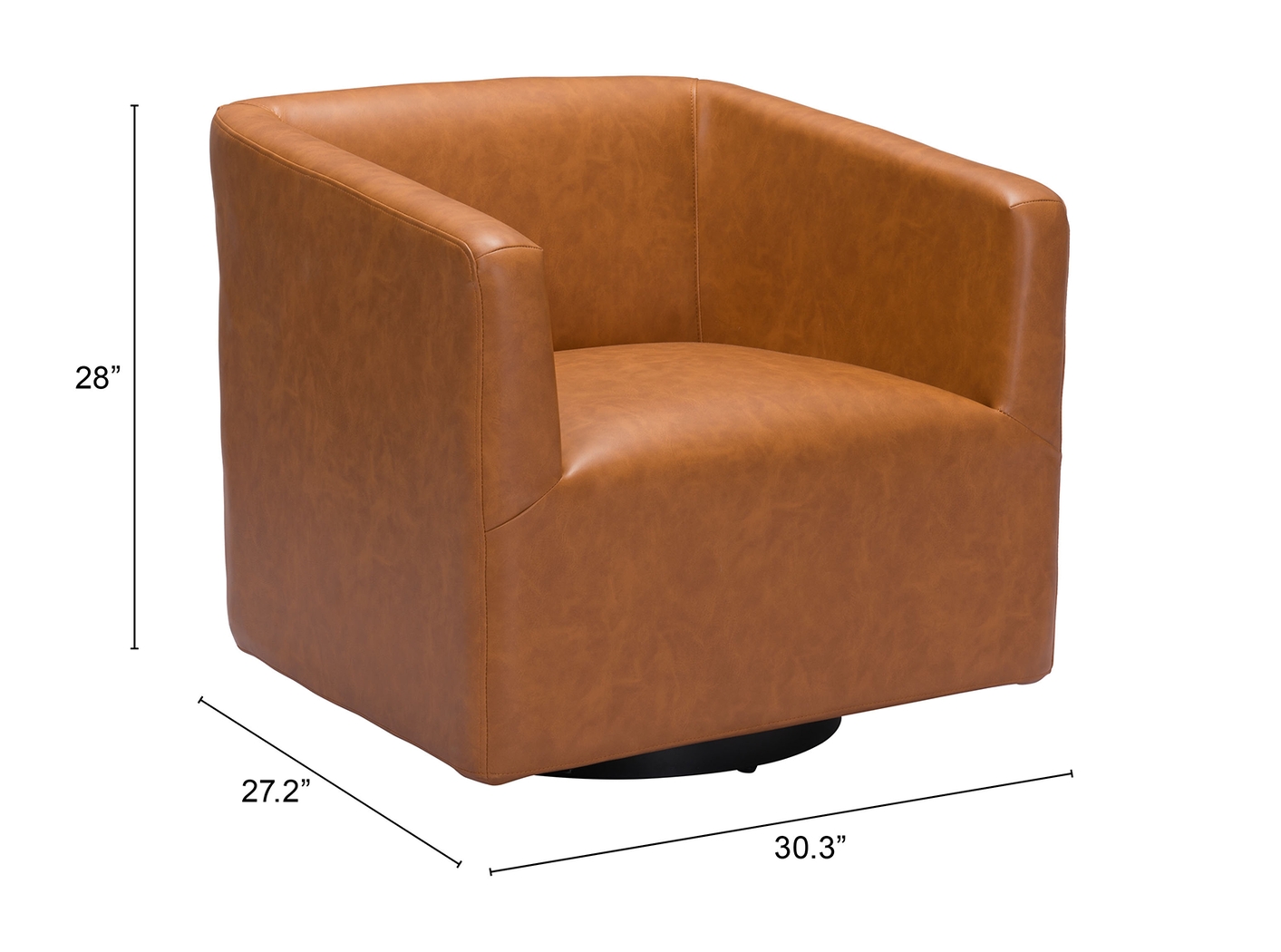 Gayot Brown Accent Chair - Thumbnail - Image 8