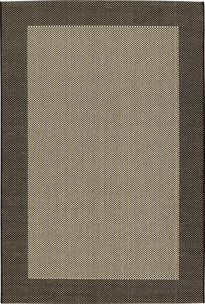 Gazebo Black Border Indoor Outdoor Rug 5x7 - Thumbnail - Image 1