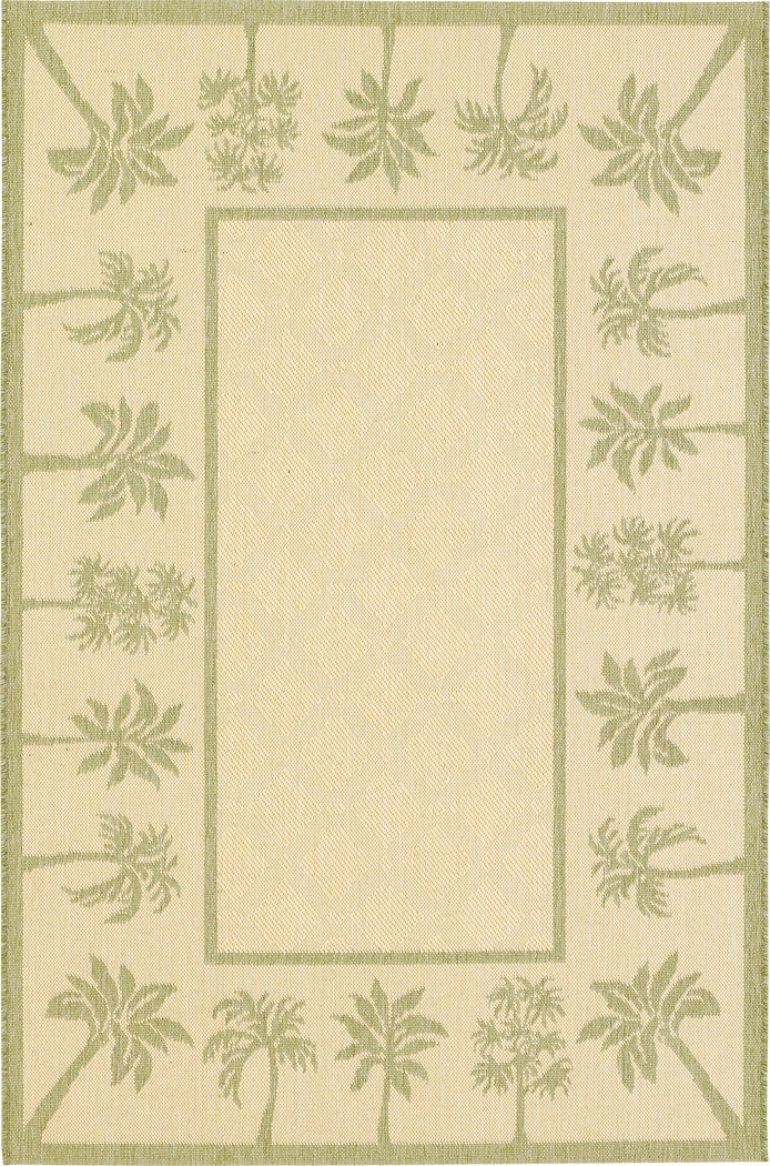 Gazebo Palm Indoor Outdoor Rug 5x7 - Thumbnail - Image 1