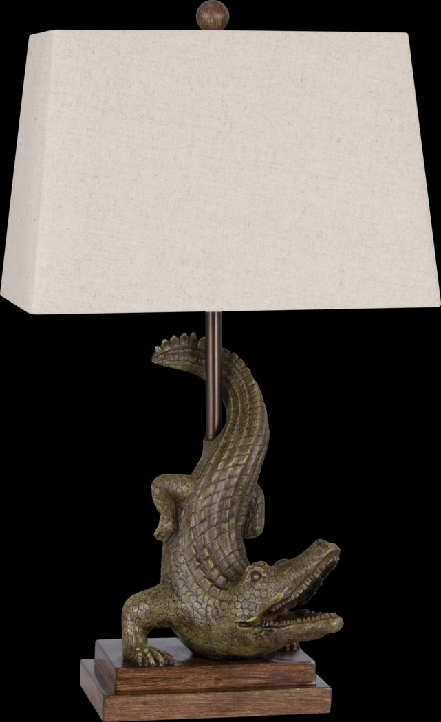 Geary Oaks Green Lamp - Thumbnail - Image 1