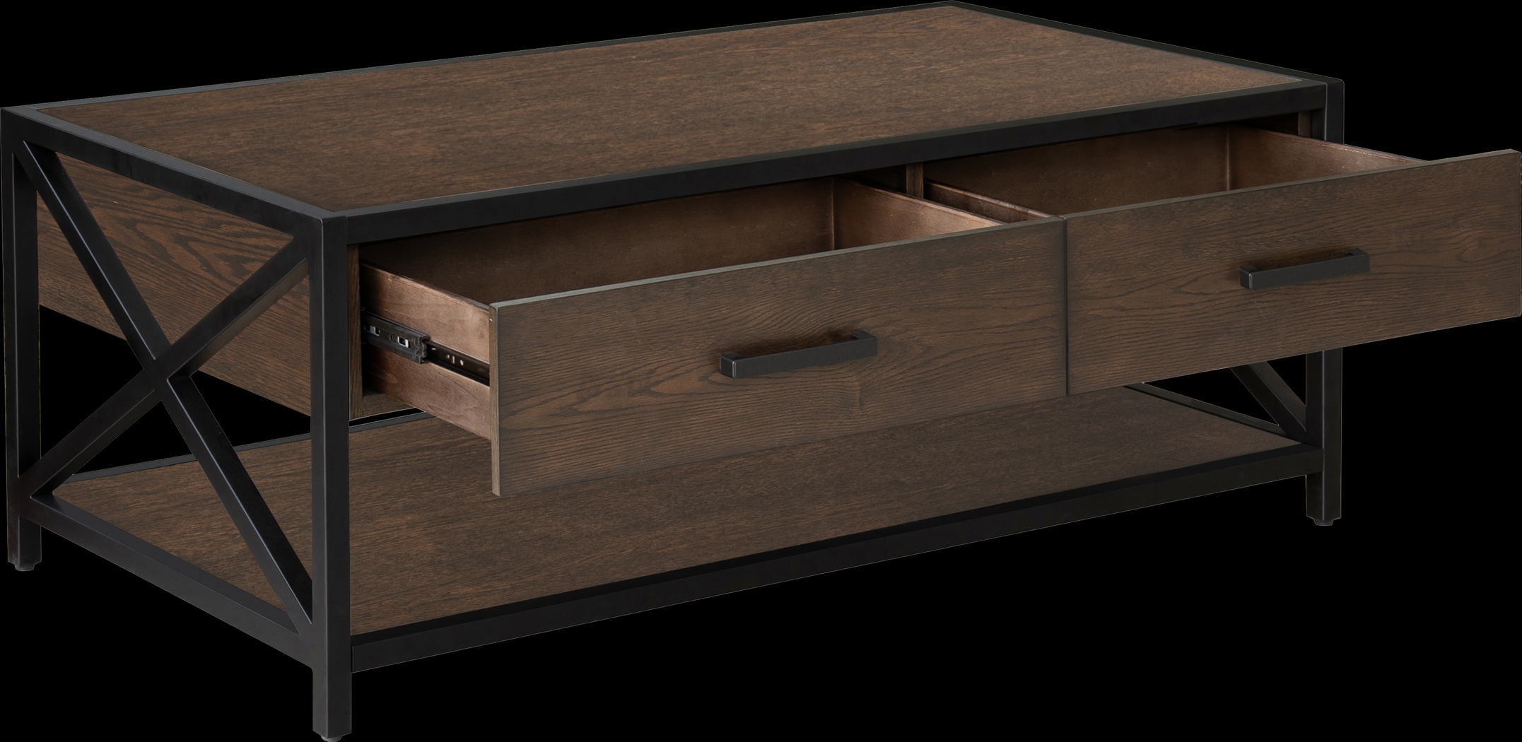 Gebron Dark Brown Cocktail Table - Thumbnail - Image 3