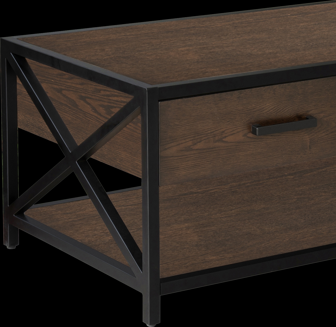 Gebron Dark Brown Cocktail Table - Thumbnail - Image 8