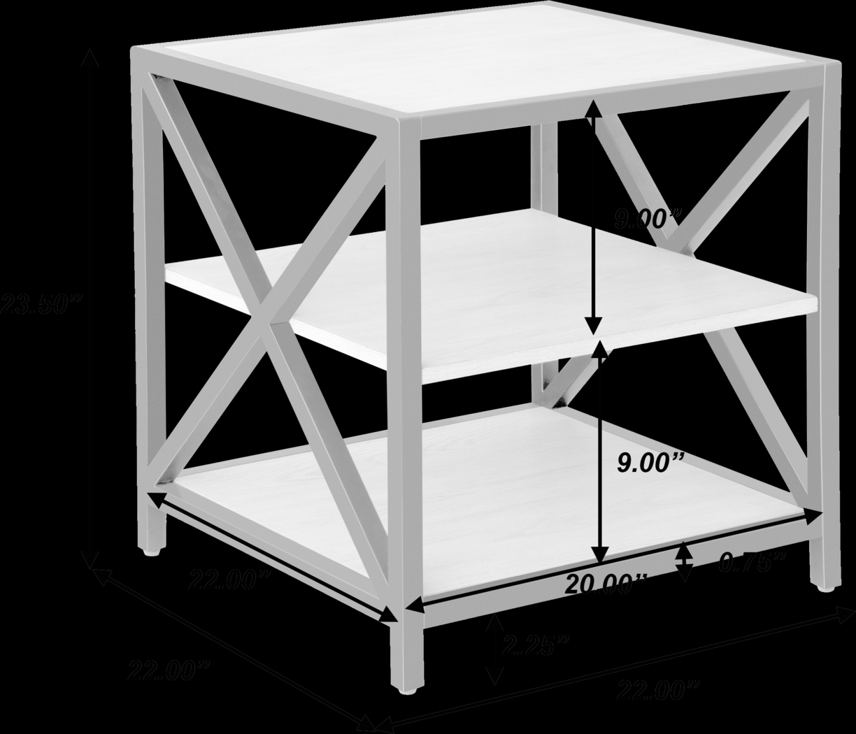 Gebron Dark Brown End Table - Thumbnail - Image 3