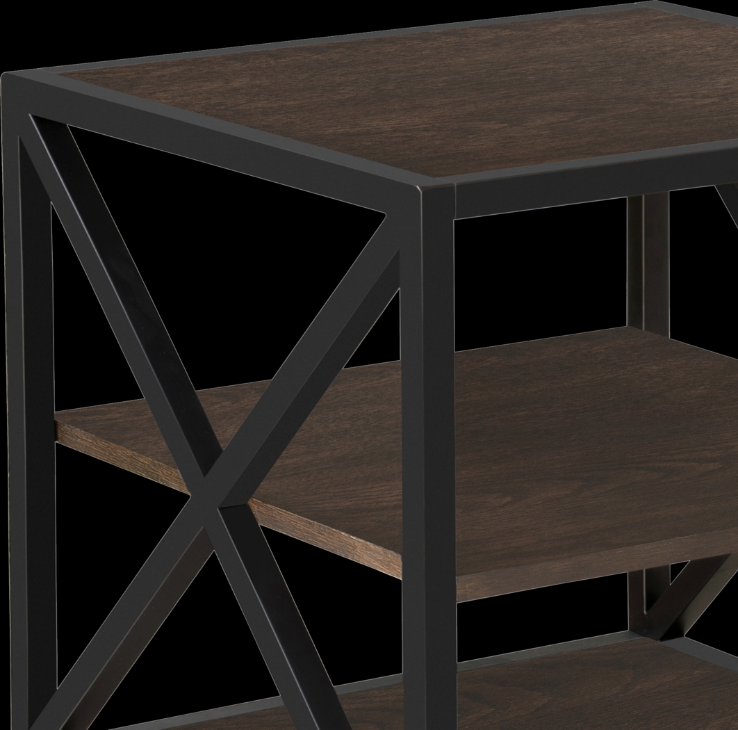 Gebron Dark Brown End Table - Thumbnail - Image 7