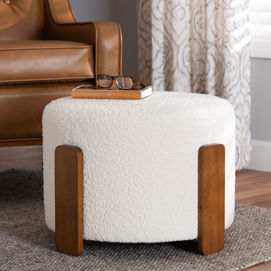 Geddings Cream Ottoman - Thumbnail - Image 6