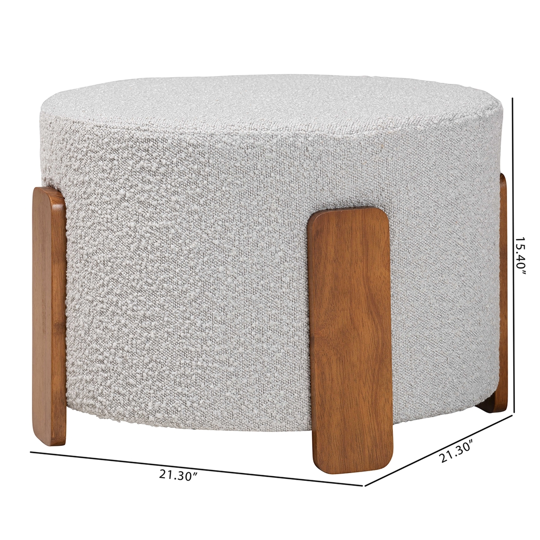 Geddings Gray Ottoman - Thumbnail - Image 7