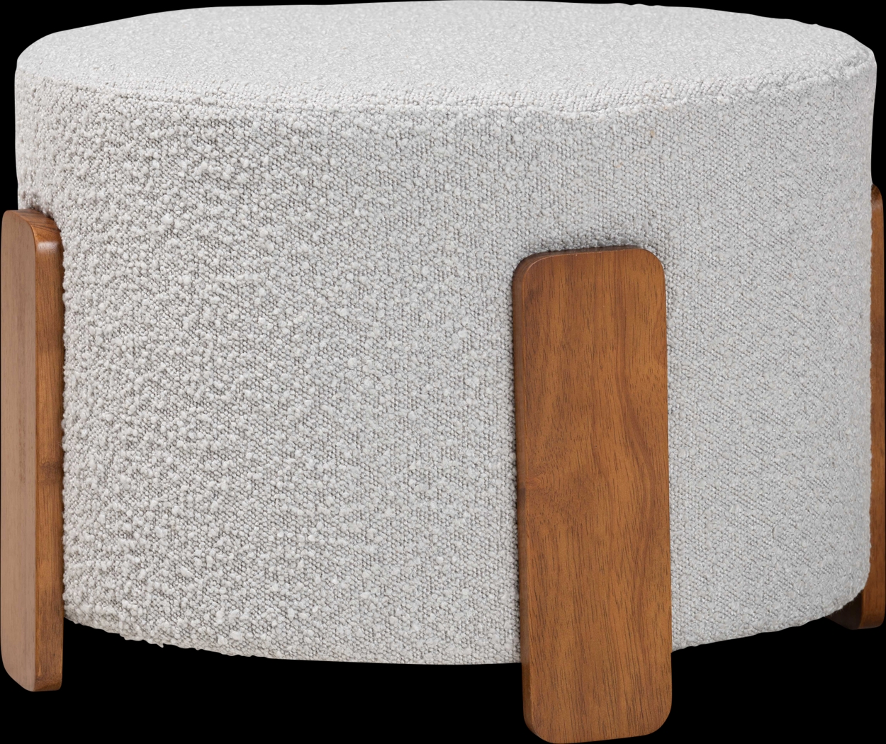 Geddings Gray Ottoman - Thumbnail - Image 1