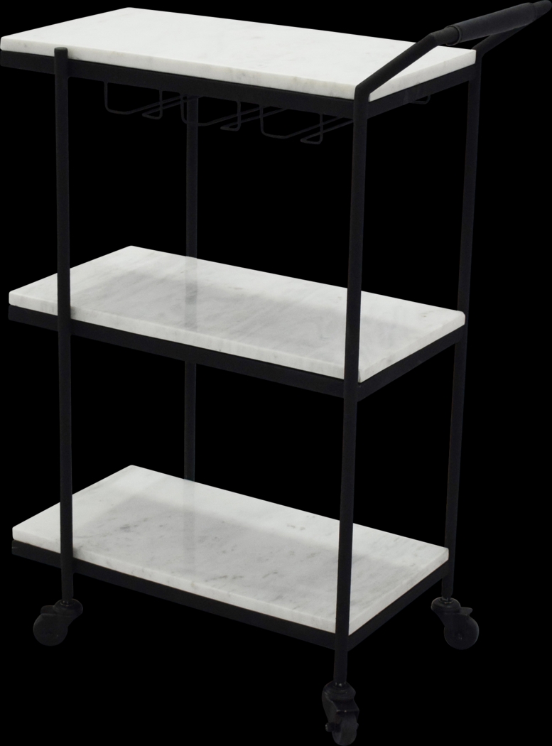 Geensbank White Bar Cart - Thumbnail - Image 1