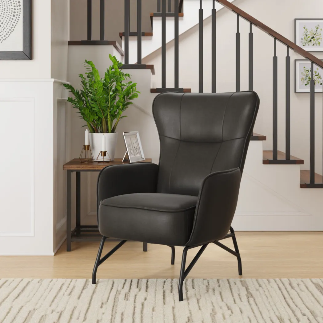 Geitz Black Accent Chair - Thumbnail - Image 4