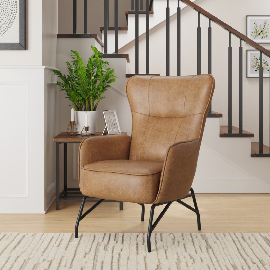 Geitz Brown Accent Chair - Thumbnail - Image 4