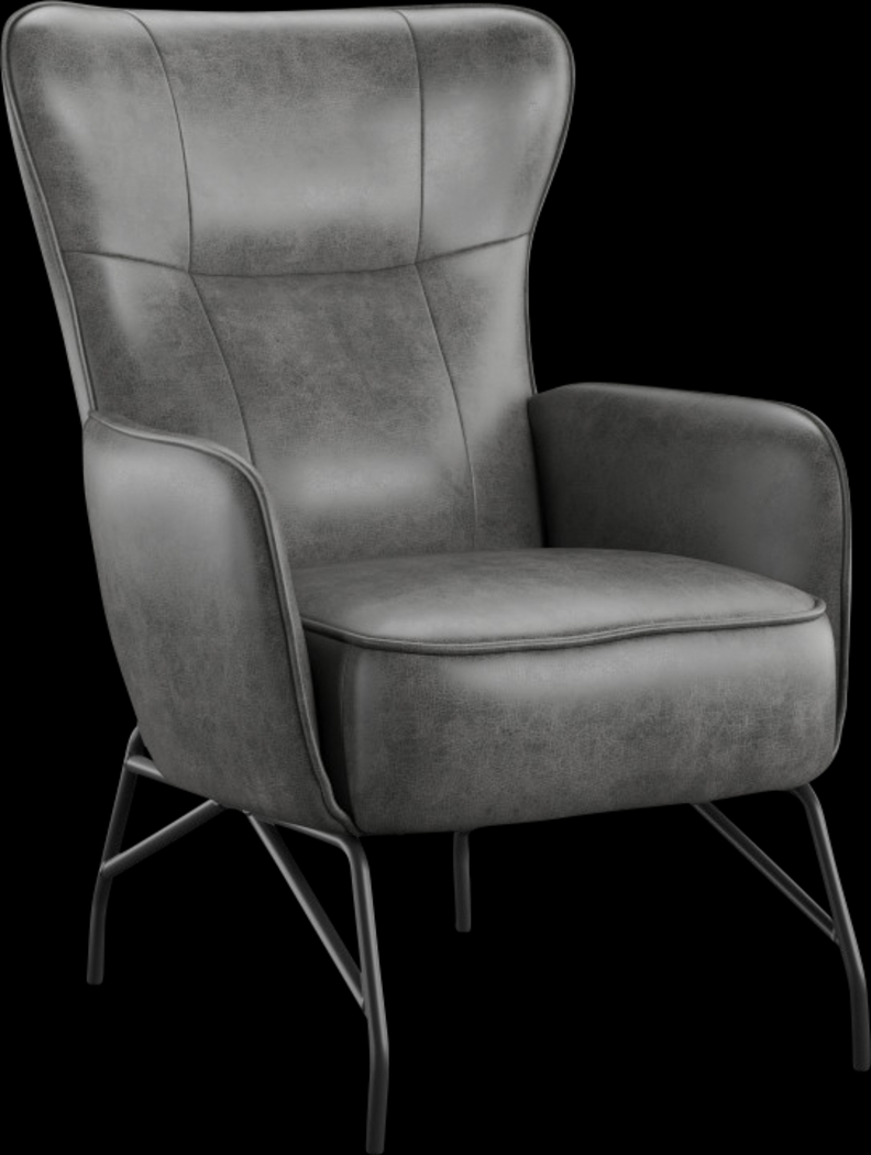 Geitz Charcoal Accent Chair - Thumbnail - Image 1