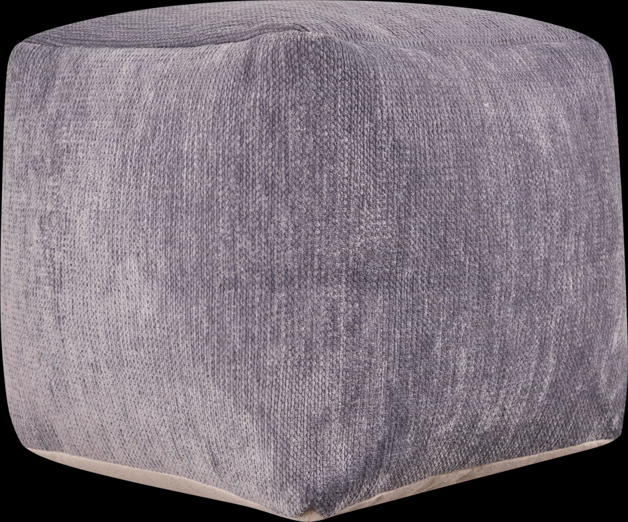 Gekia Gray Pouf - Thumbnail - Image 1