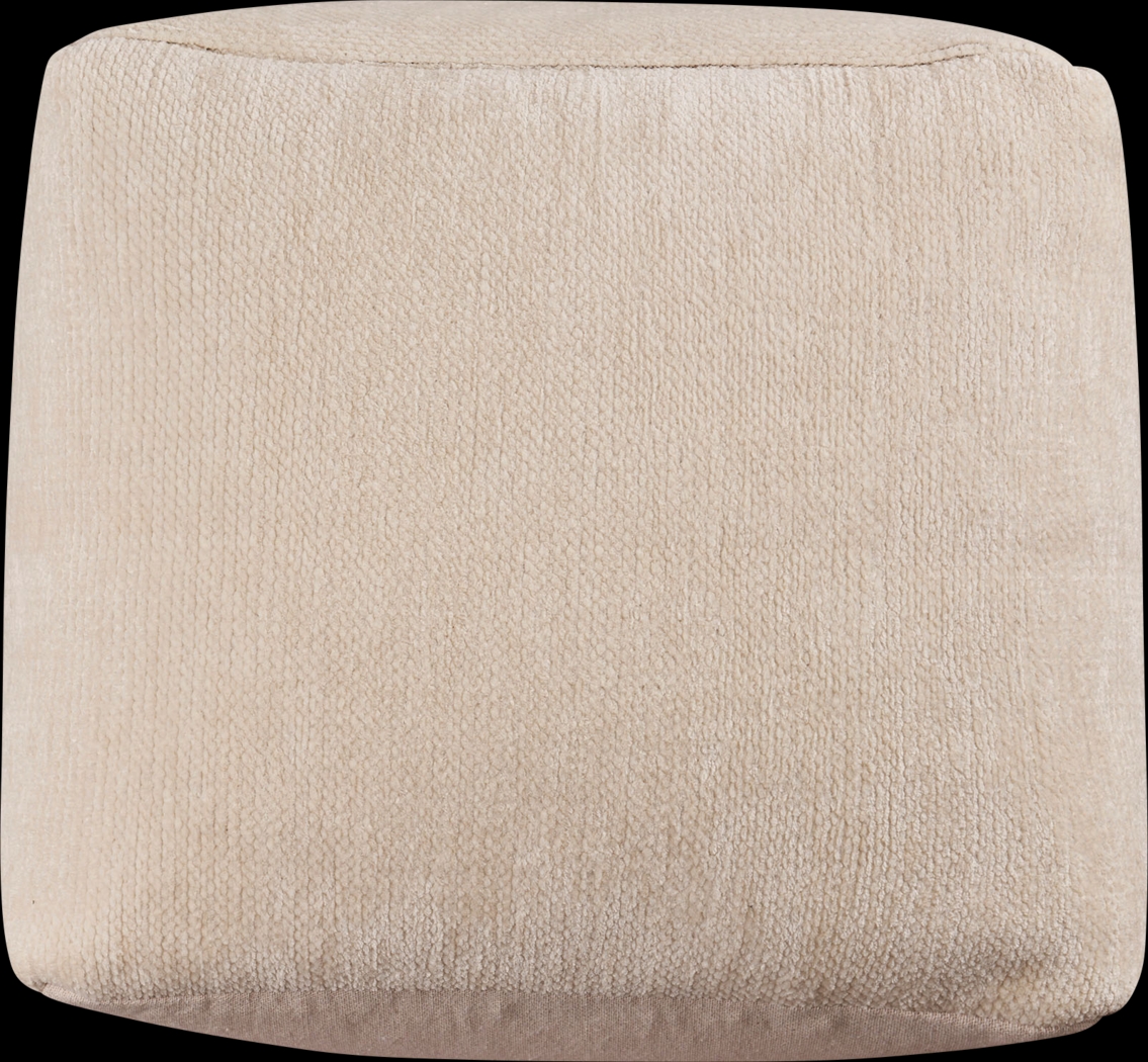 Gekia Ivory Pouf - Thumbnail - Image 3