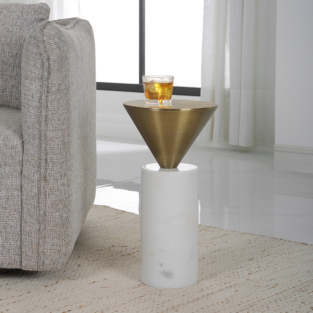 Geldus Brass Accent Table - Thumbnail - Image 2