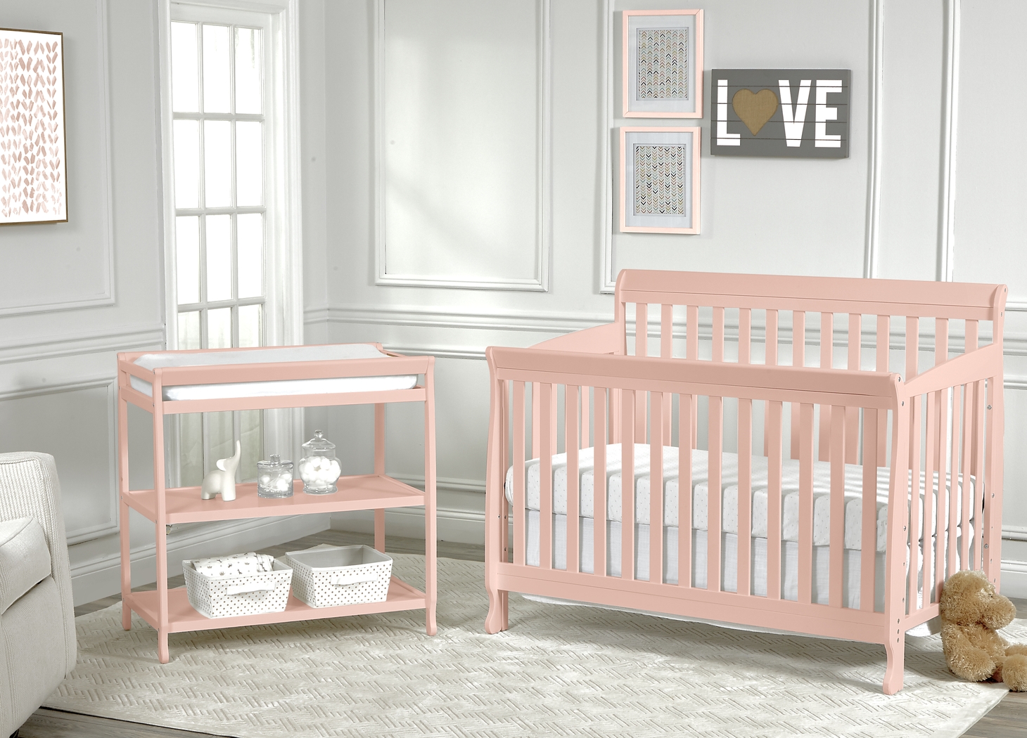 Kids Gelhaven Coral Convertible Crib - Thumbnail - Image 7