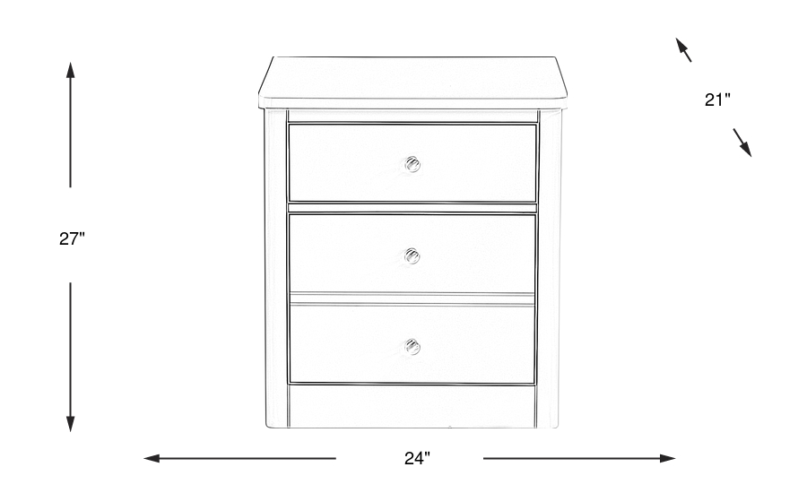 Dimension Image. Please refer to the Dimension Tab on this page for dimension details.
