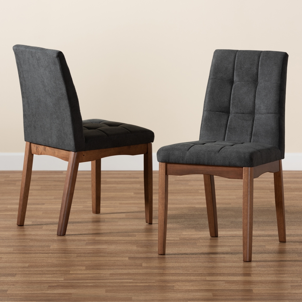 Gelston Dark Gray Side Chair, Set of 2 - Thumbnail - Image 7