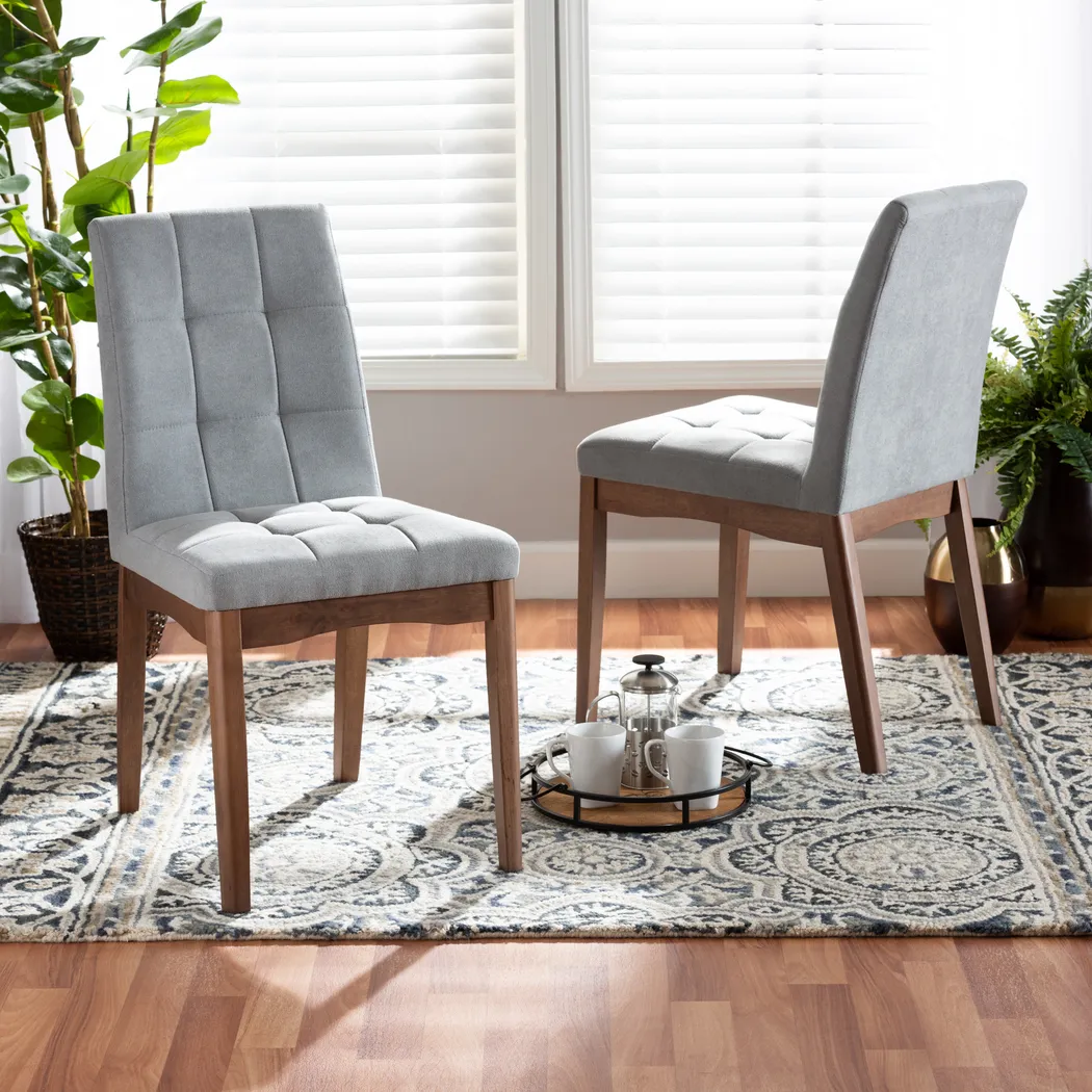 Gelston Light Gray Side Chair, Set of 2 - Thumbnail - Image 6