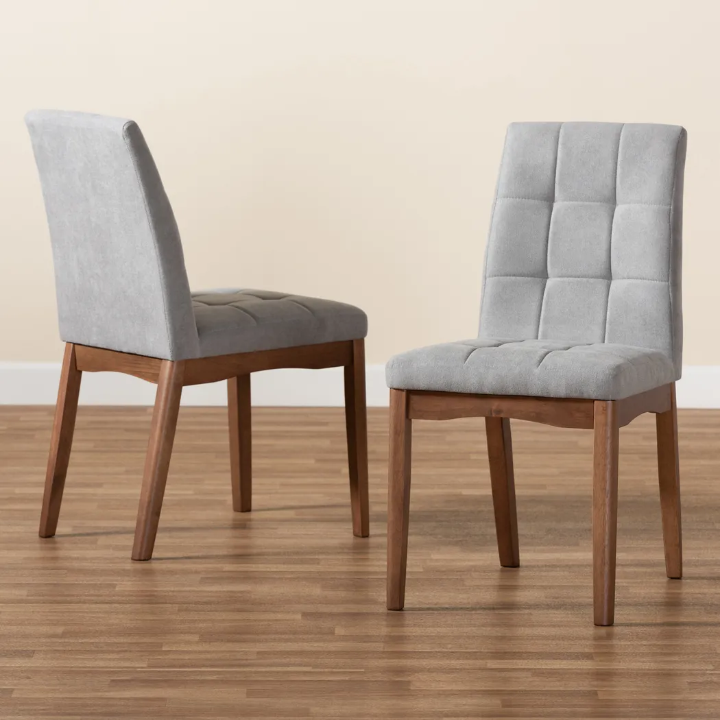 Gelston Light Gray Side Chair, Set of 2 - Thumbnail - Image 7