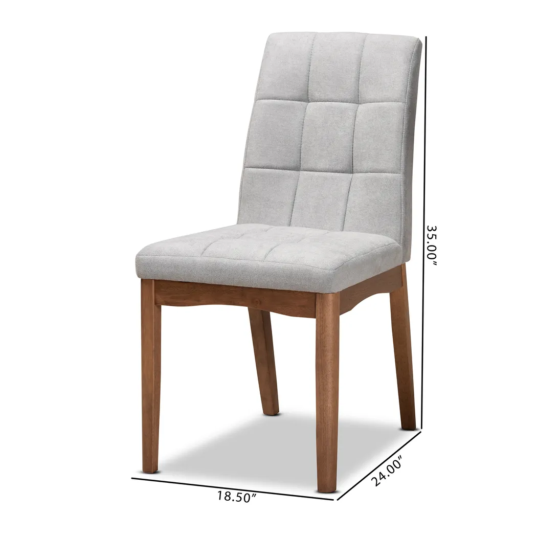Gelston Light Gray Side Chair, Set of 2 - Thumbnail - Image 8