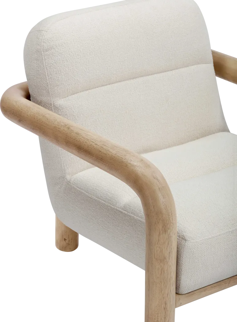 Gemedia II Cream Accent Chair - Thumbnail - Image 2