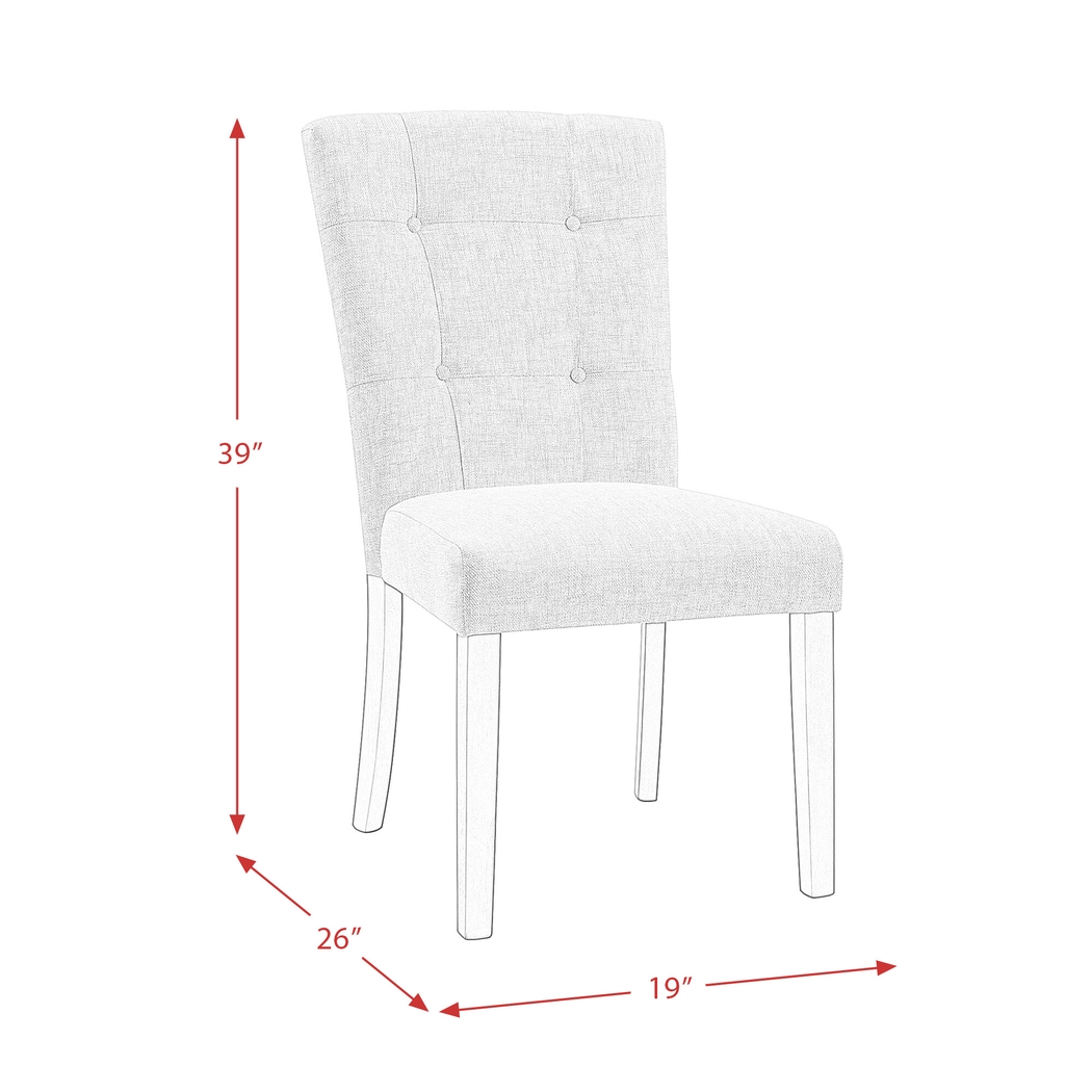 Gemedia Taupe Side Chair, Set of 2 - Thumbnail - Image 6