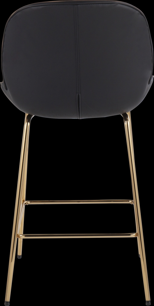 Gemma Faye Black Fabric Counter Height Stool, Set of 2 - Thumbnail - Image 5