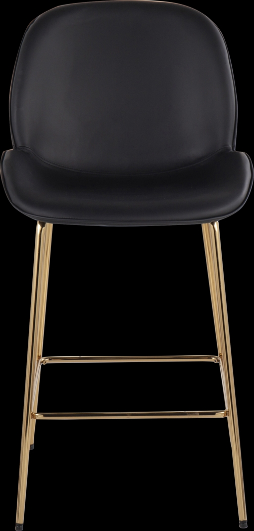 Gemma Faye Black Fabric Counter Height Stool, Set of 2 - Thumbnail - Image 6