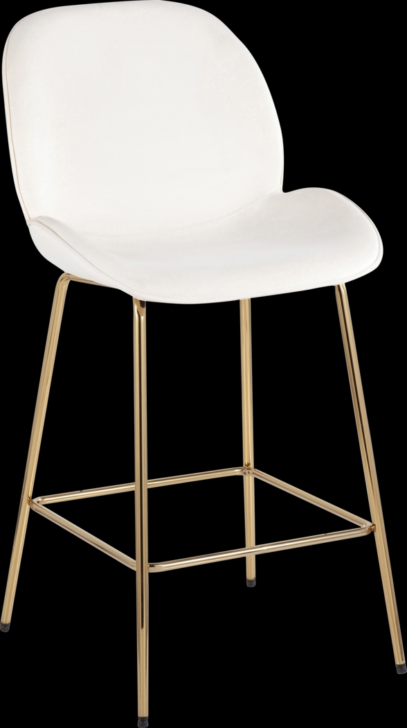 Gemma Faye Cream Counter Height Stool, Set of 2 - Thumbnail - Image 2