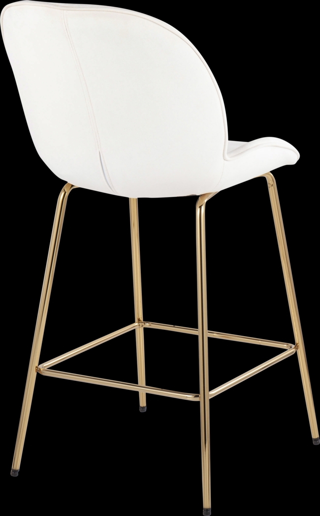 Gemma Faye Cream Counter Height Stool, Set of 2 - Thumbnail - Image 4