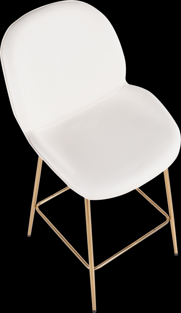 Gemma Faye White Counter Height Stool, Set of 2 - Thumbnail - Image 7