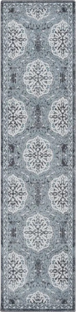 Gemse Blue 2'6 x 10'3 Rug - Thumbnail - Image 1