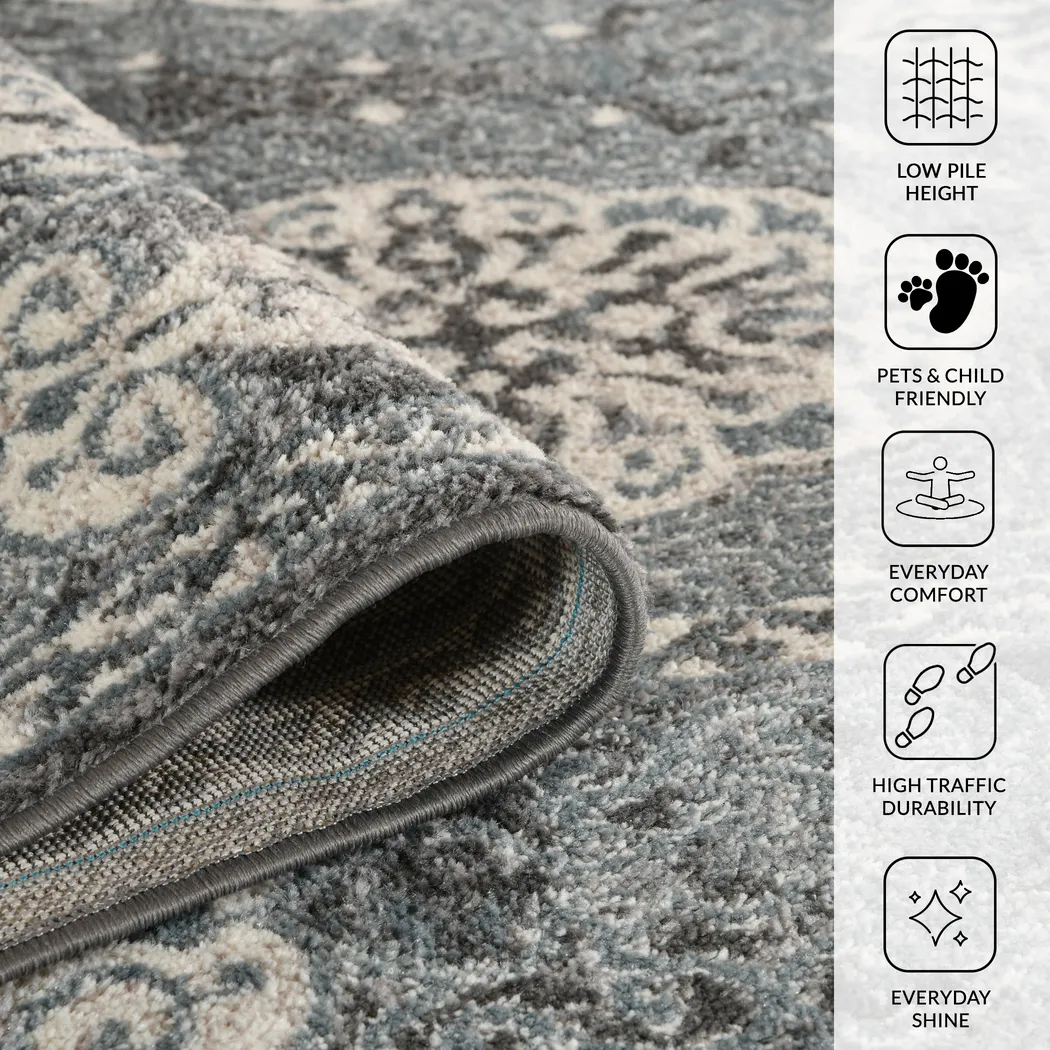 Gemse Blue 8'9 x 11'9 Rug - Thumbnail - Image 3