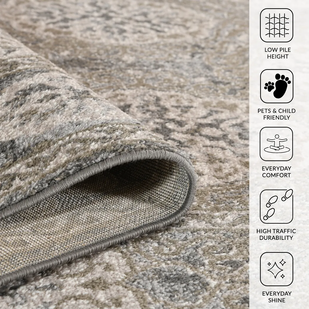 Gemse Brown 8'9 x 11'9 Rug - Thumbnail - Image 5