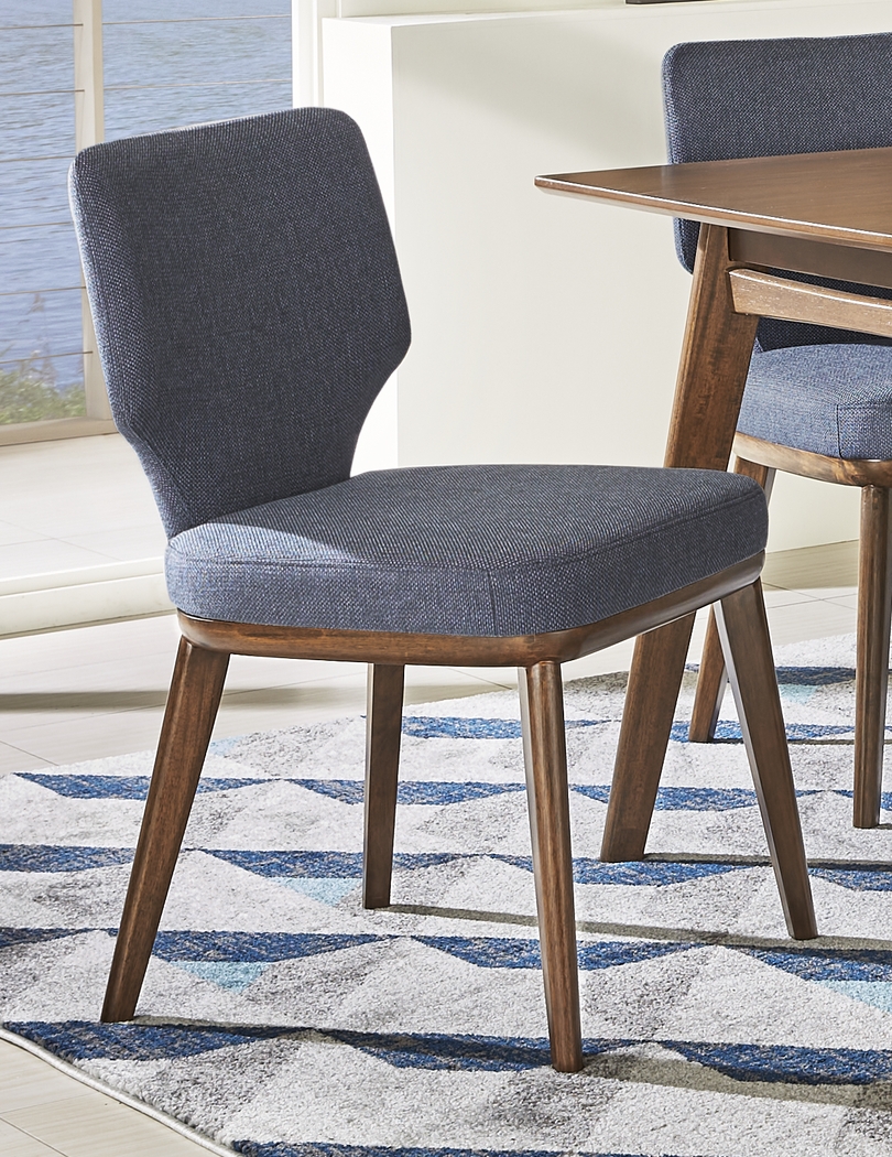 Genaro Blue Side Chair - Thumbnail - Image 4