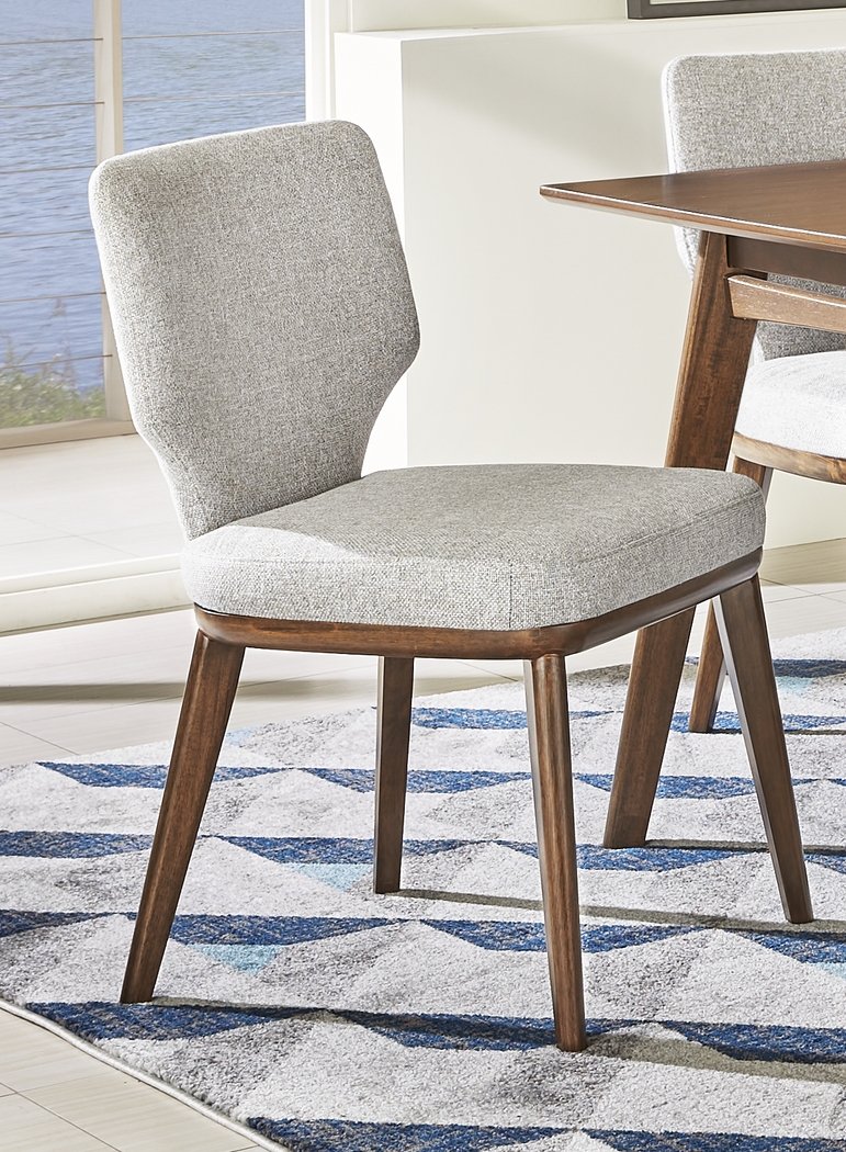 Genaro Brown 7 Pc Dining Room with Gray Chairs - Thumbnail - Image 6