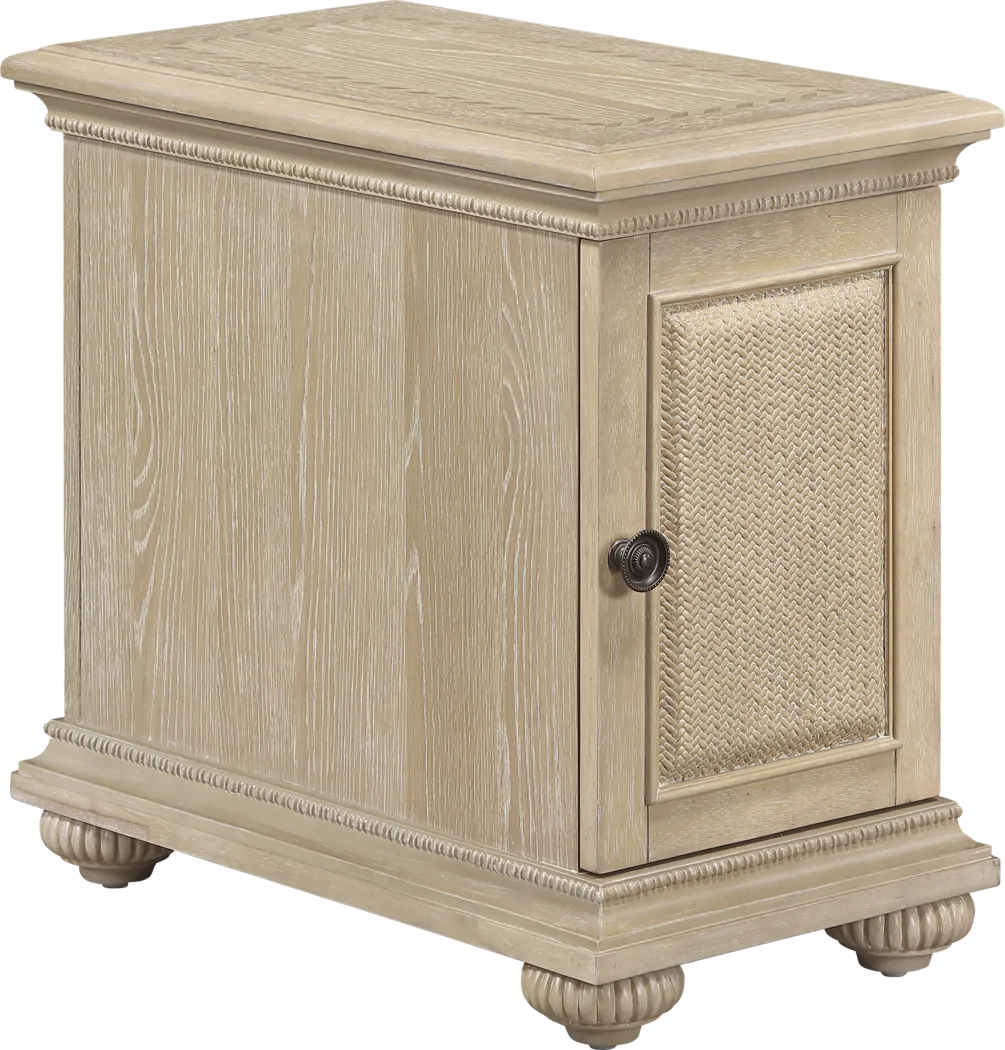Gene Natural Chairside Table - Image 1