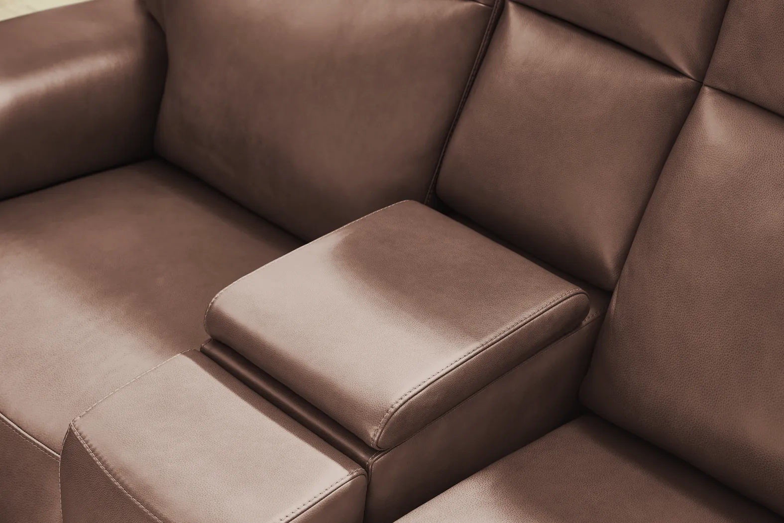 Genesis Brown Leather 2 Pc Dual Power Reclining Living Room - Image 10