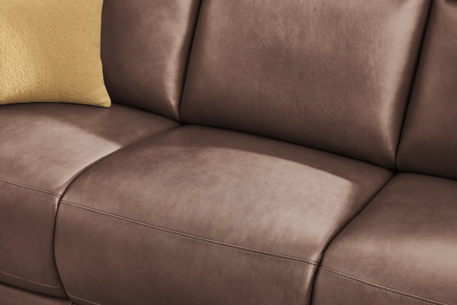 Genesis Brown Leather 2 Pc Reclining Living Room with Dual Power Reclining Sofa - Image 4