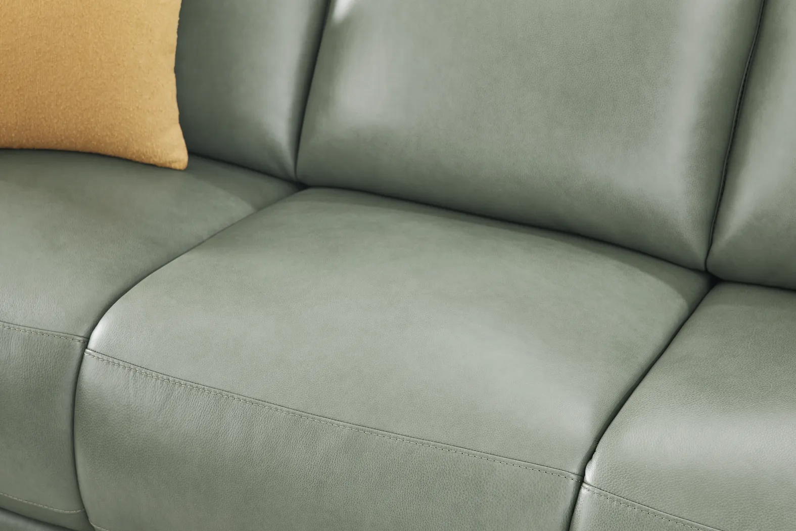 Drew & Jonathan Genesis 5 Pc Green Leather Dual Power Reclining Living ...