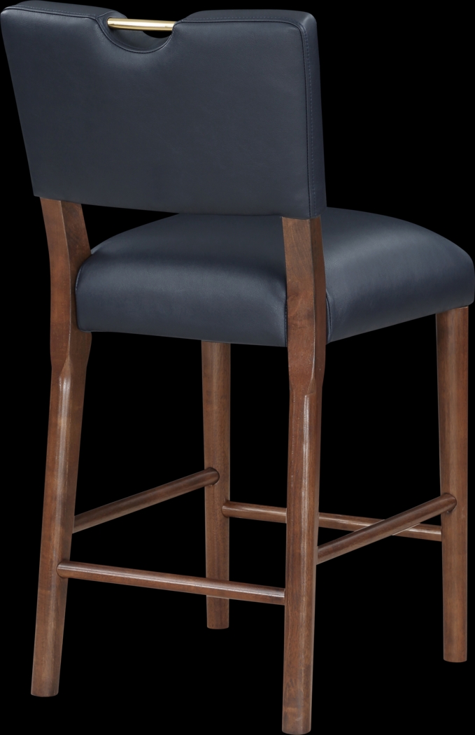 Genest Dark Blue Barstool - Thumbnail - Image 9