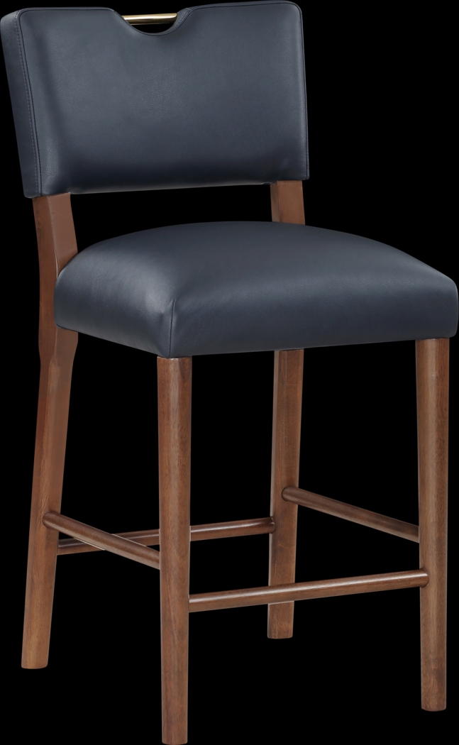 Genest Dark Blue Barstool - Thumbnail - Image 1