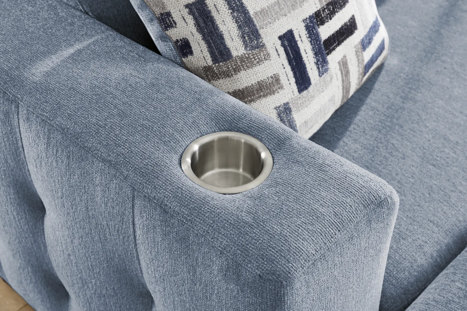 Geneva Blue 2 Pc Chaise - Thumbnail - Image 9