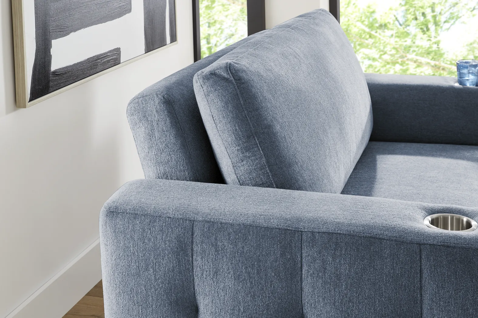 Geneva Blue 2 Pc Chaise - Thumbnail - Image 6