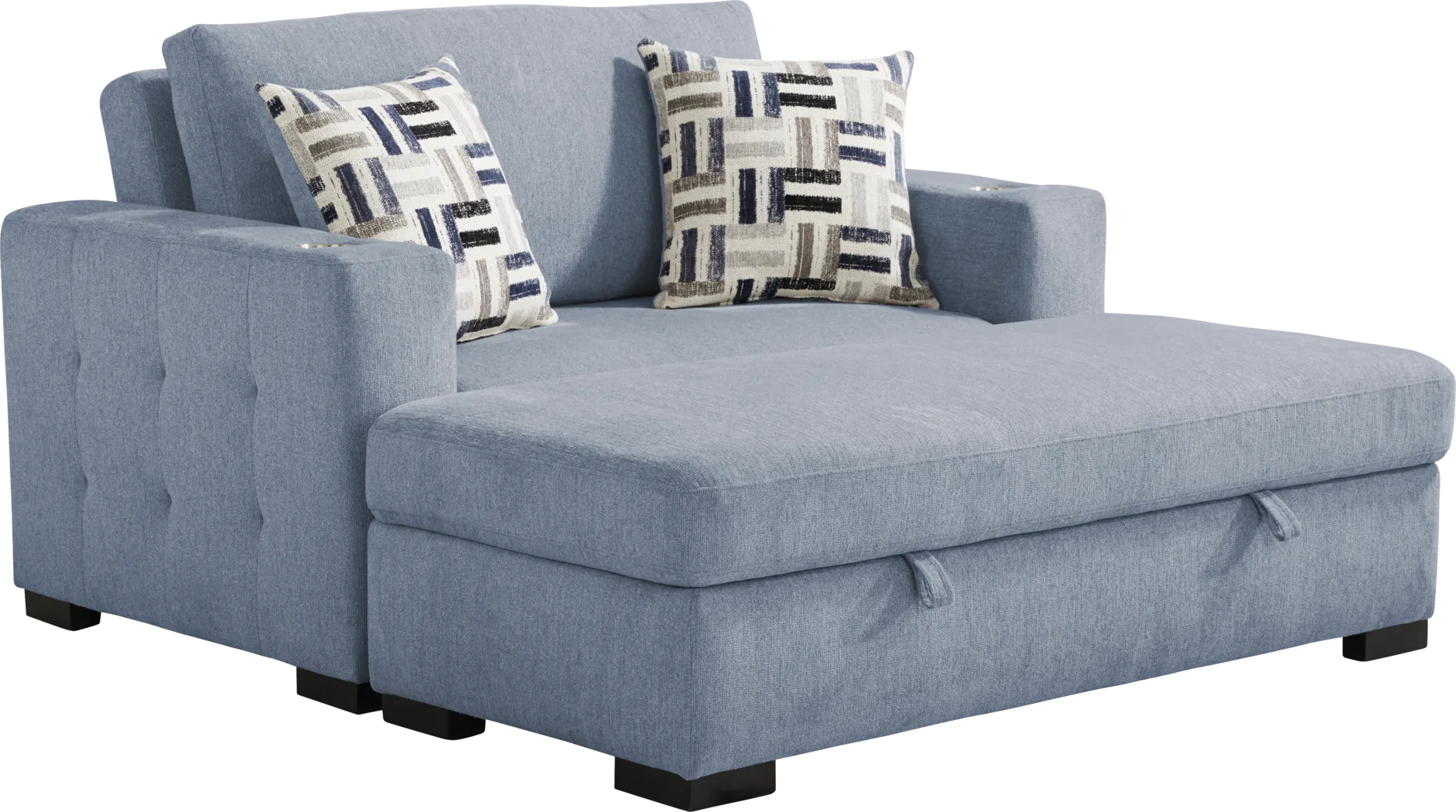 Geneva Blue 2 Pc Chaise - Thumbnail - Image 1