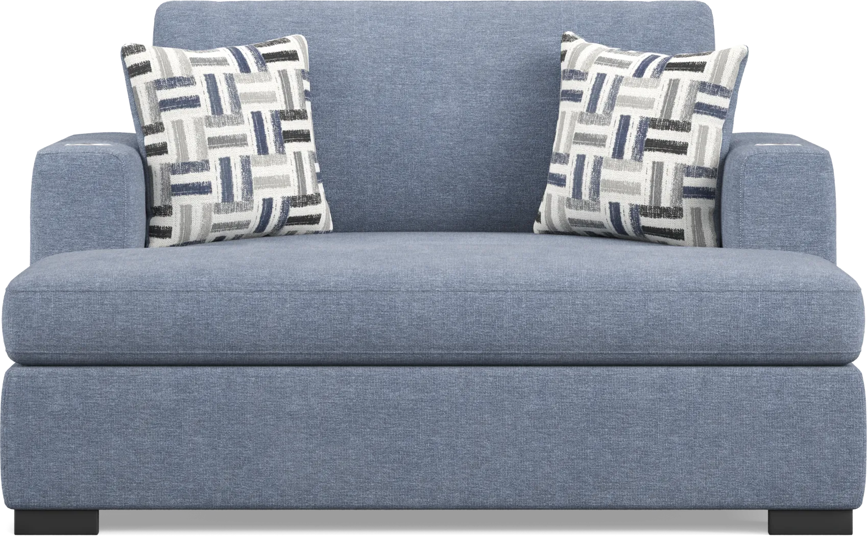 Geneva Blue 2 Pc Chaise - Thumbnail - Image 3