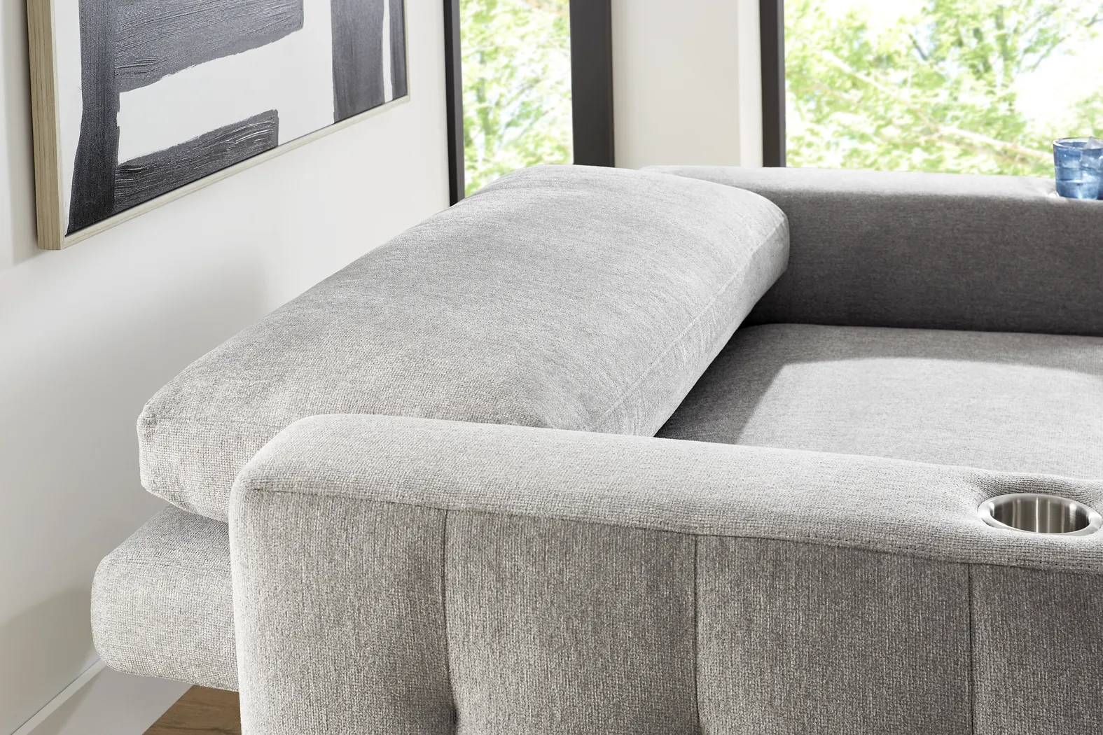 Geneva Gray 2 Pc Chaise - Thumbnail - Image 11